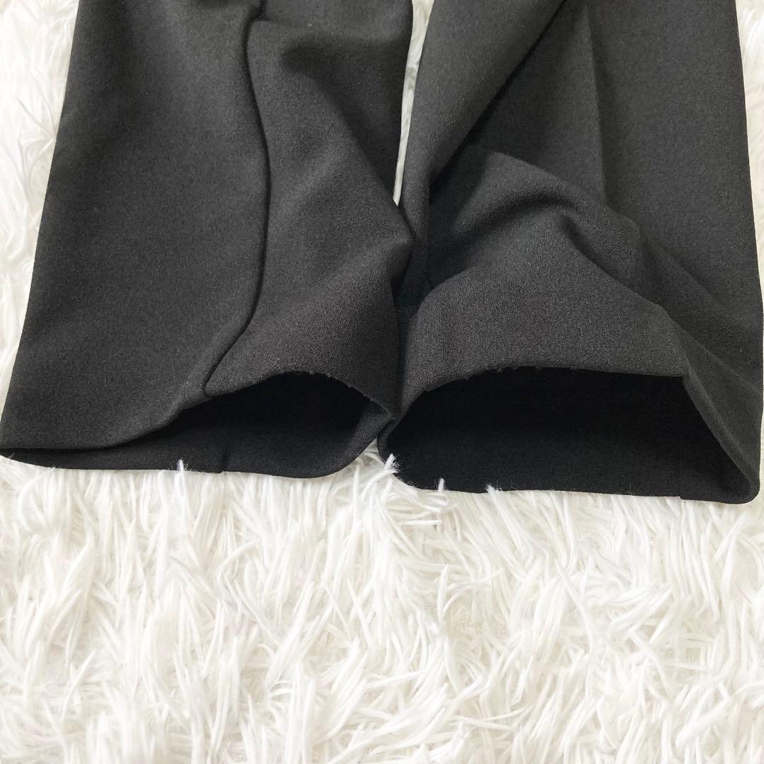 ★ホワイトジョーラ★ハイストレッチジョーゼット ノーカラー セットアップ