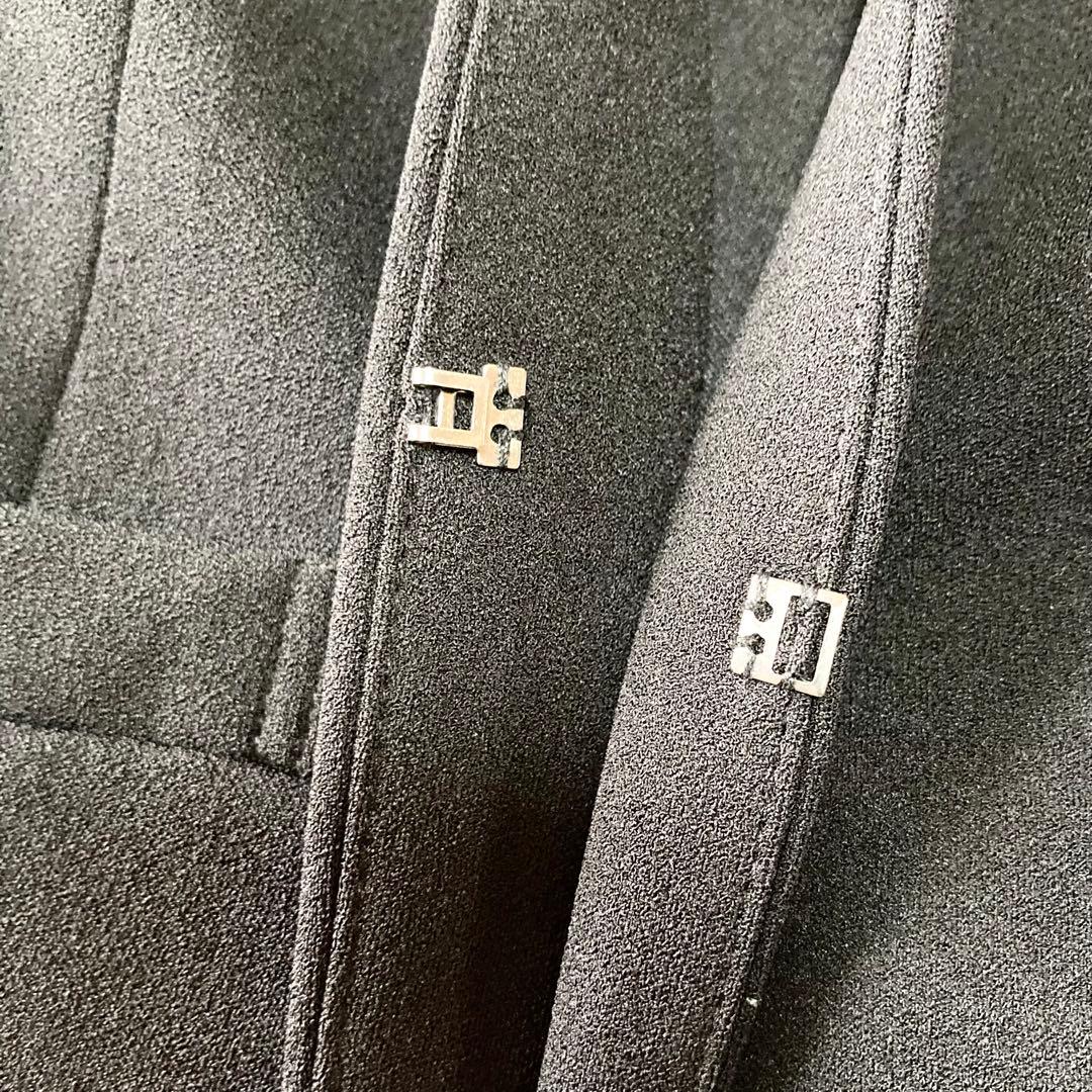 ★ホワイトジョーラ★ハイストレッチジョーゼット ノーカラー セットアップ