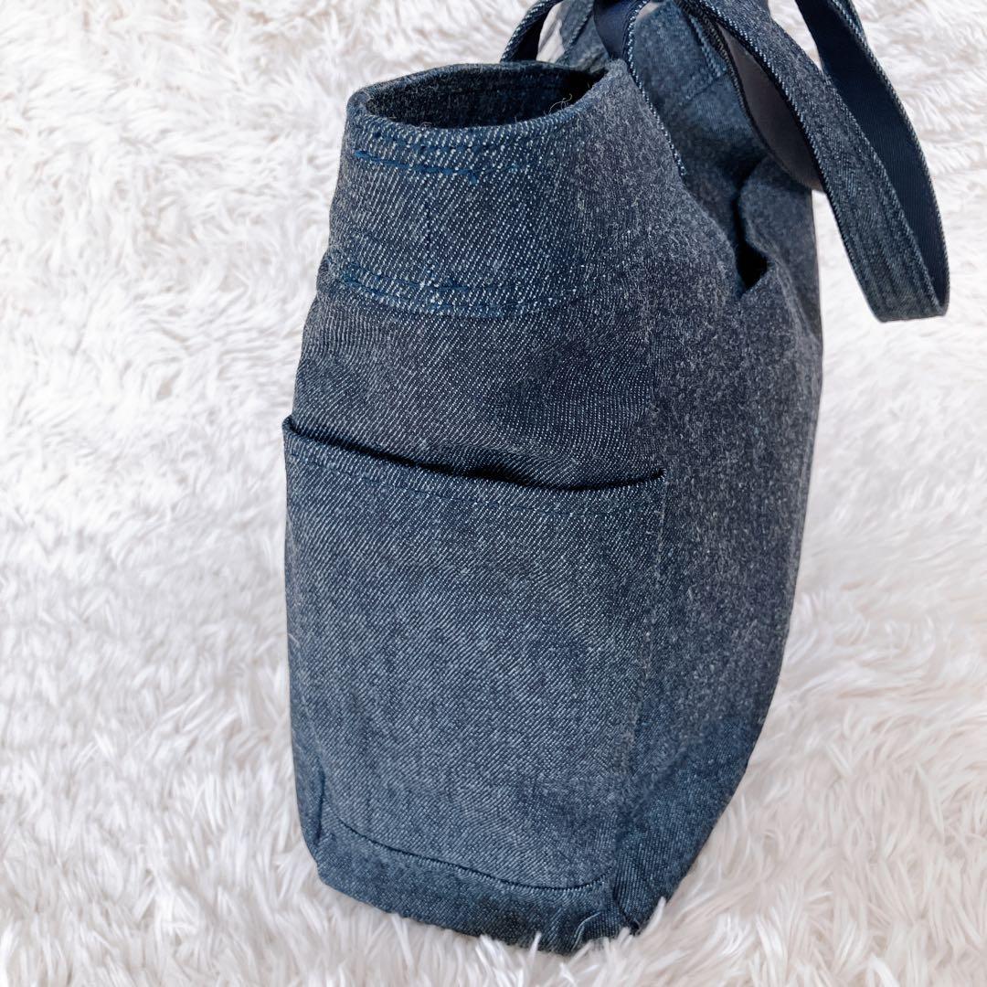 新品タグ付き LEXUS レクサス デニム レザー トートバッグ 大容量