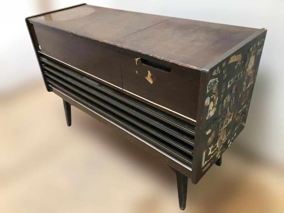 昭和レトロ　National SE-6500 大型 家具調　1223-5