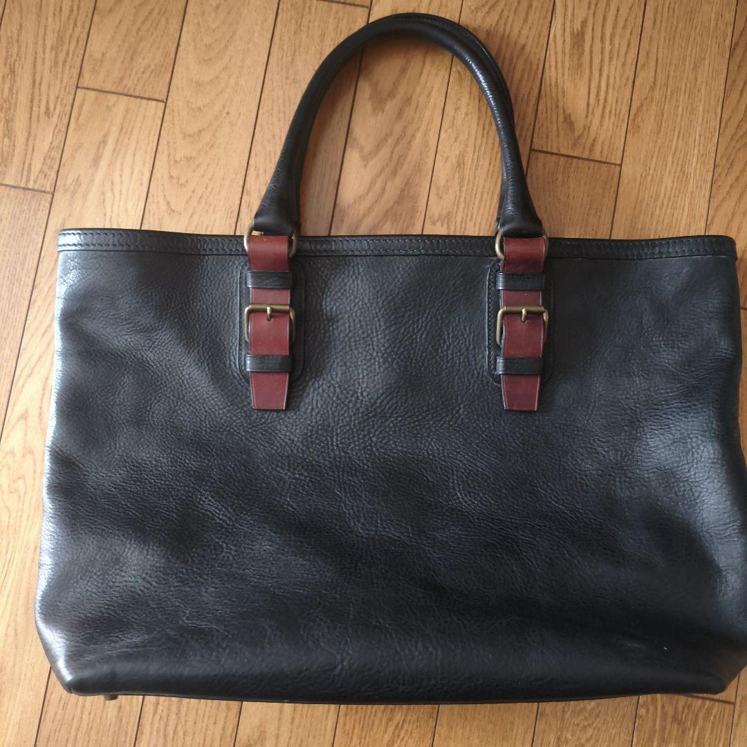 万双　シモーネBOXトートバッグ　ブラック