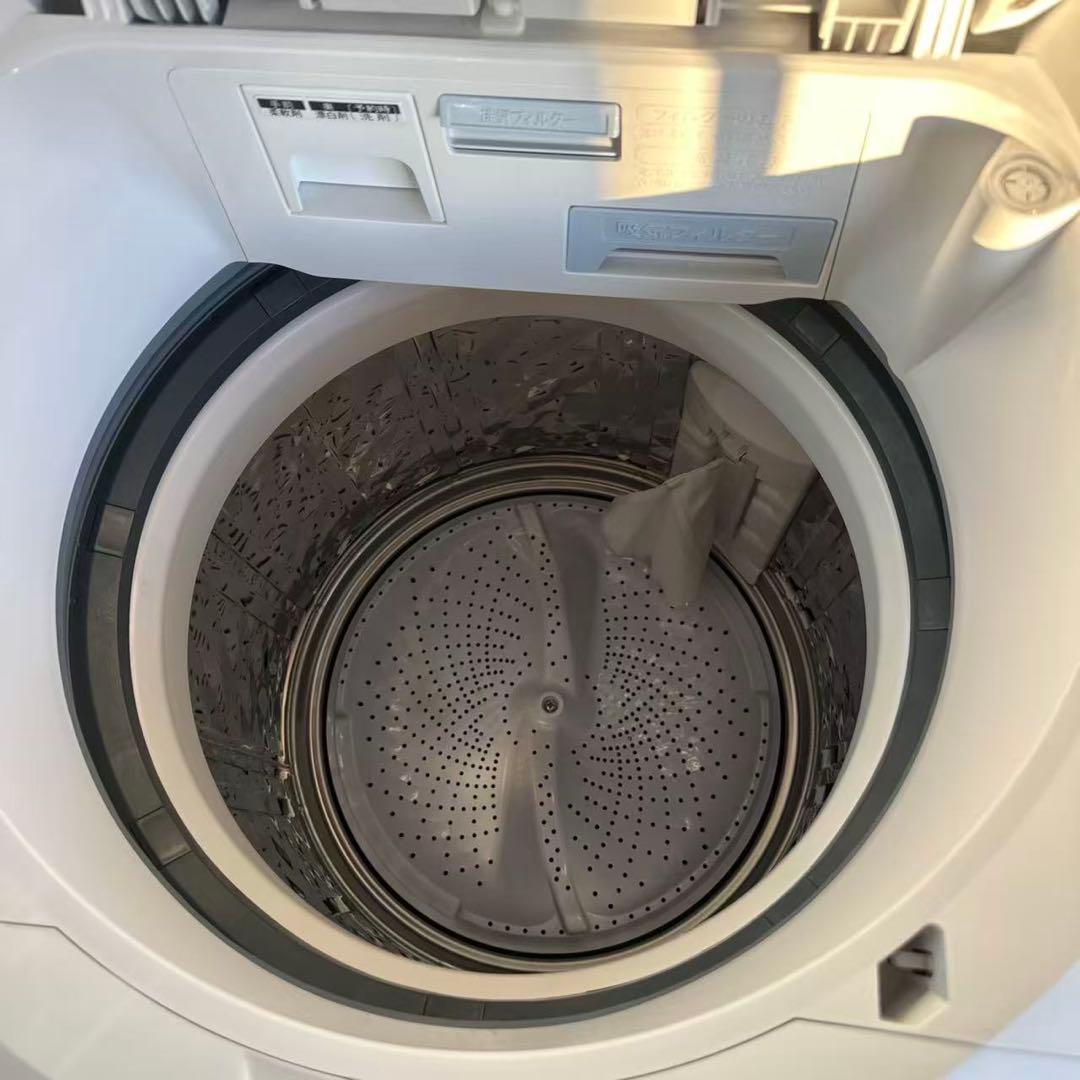 自社配送設置無料シャープ縦型乾燥洗濯機 ヒータ乾燥8kg/4.5kg 2022年