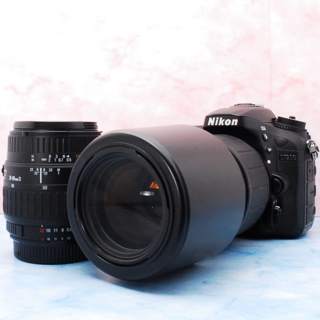ニコン D7200★Wレンズ★一眼レフカメラ★美品★高画質＆高性能★Wi-Fi