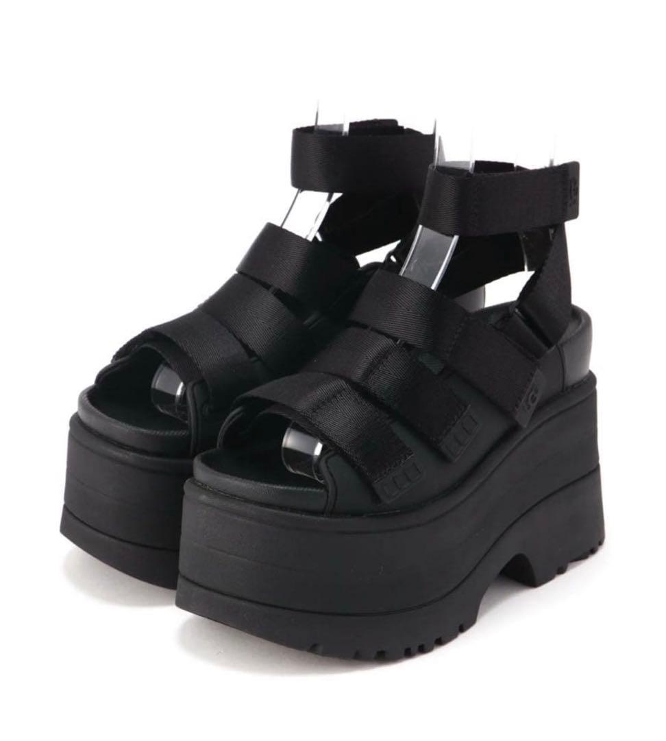 新品　アグ　UGG GOLDENRISE サンダル ブラック 24cm