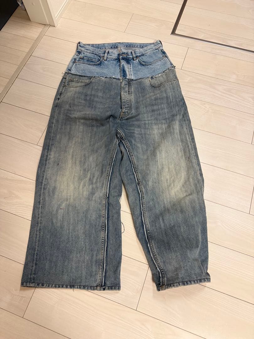 パンツ BALENCIAGA 24AW Cut Up Baggy Denim