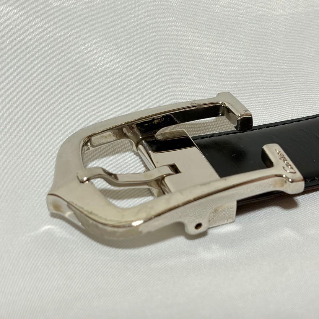 美品 カルティエ アルディロン シルバー レザー