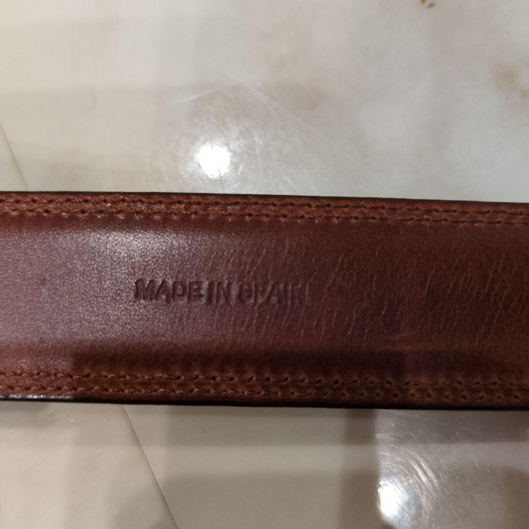 vintage works Classic Label バーガンディ ベルト