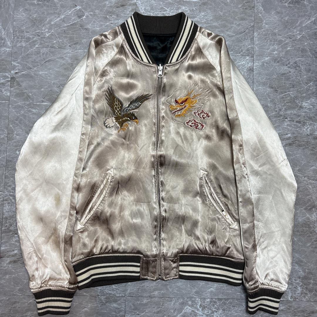 AVIREX リバーシブル スカジャン M アヴィレックス イーグル ドラゴン