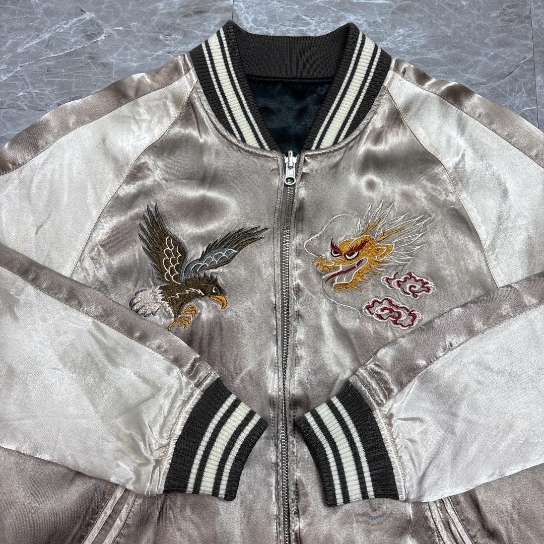 AVIREX リバーシブル スカジャン M アヴィレックス イーグル ドラゴン