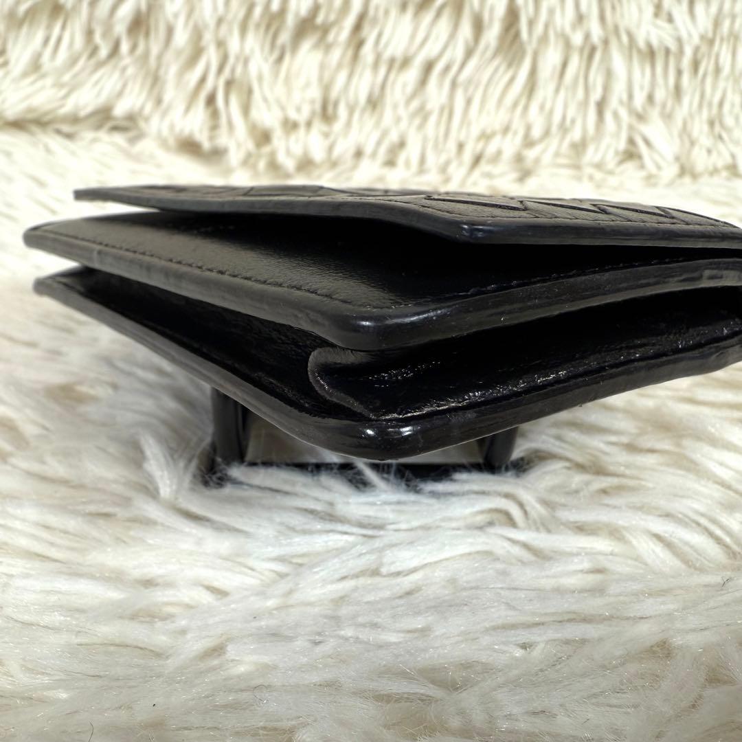 ボッテガヴェネタ名刺入れ マルチケース イントレチャート ブラック レザー