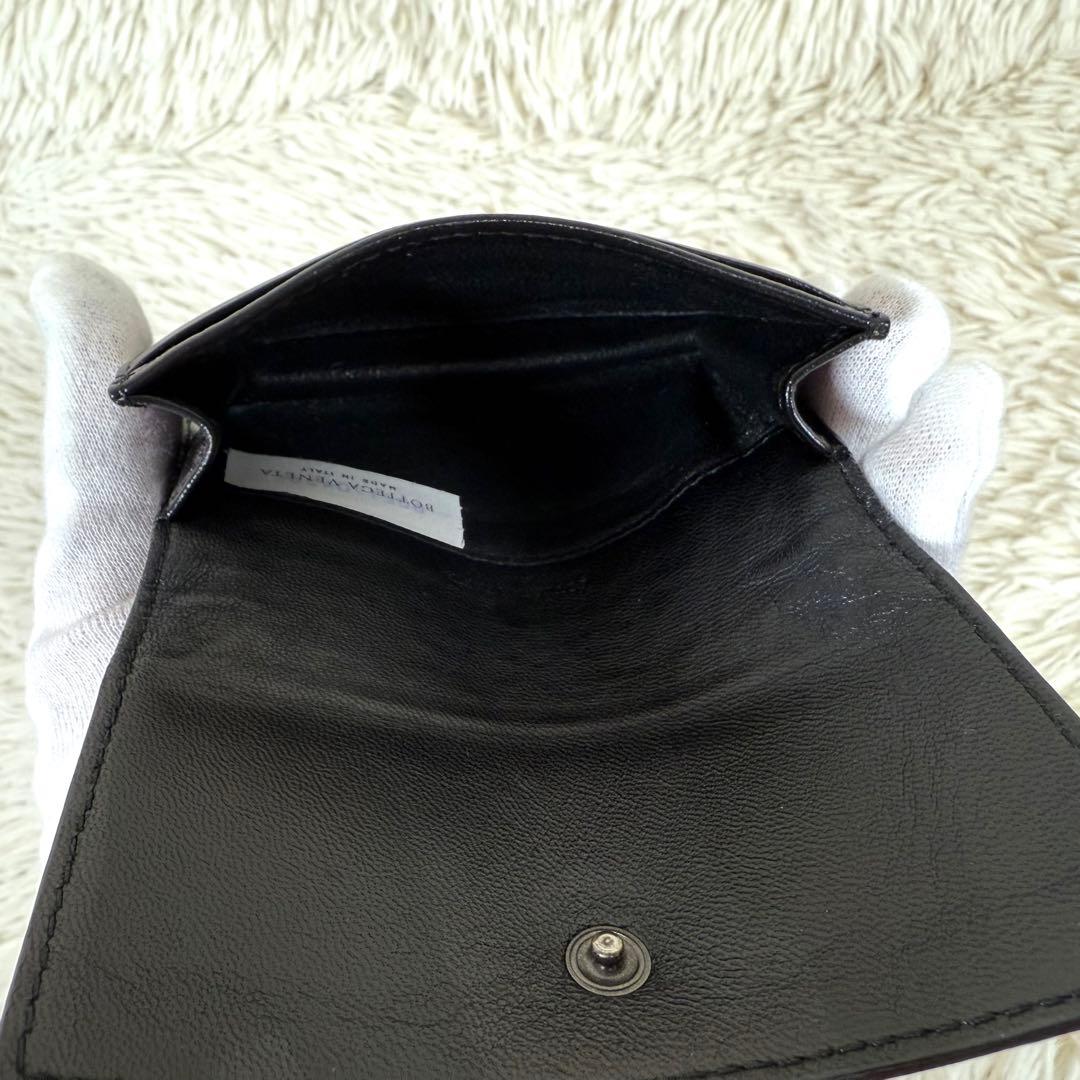 ボッテガヴェネタ名刺入れ マルチケース イントレチャート ブラック レザー