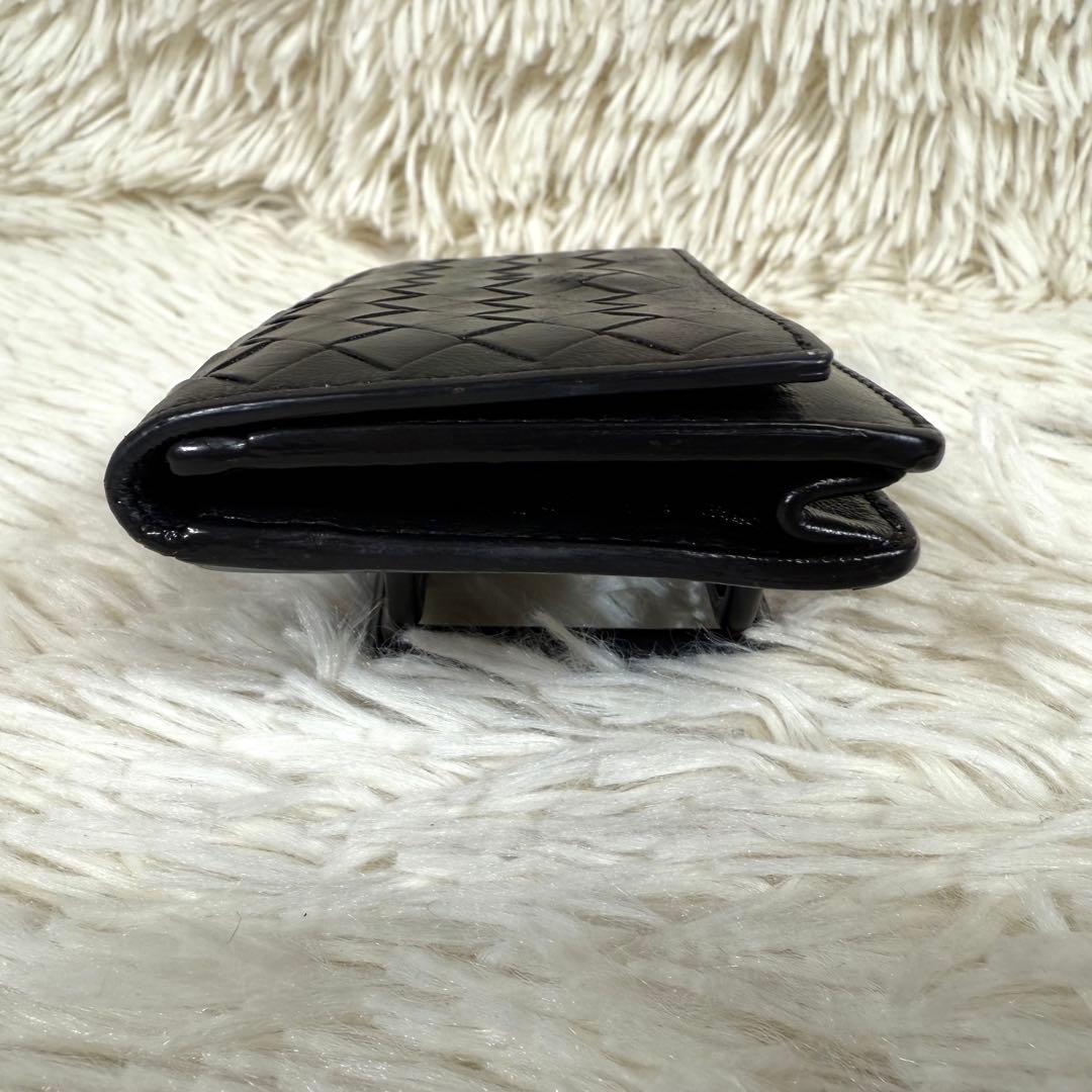 ボッテガヴェネタ名刺入れ マルチケース イントレチャート ブラック レザー