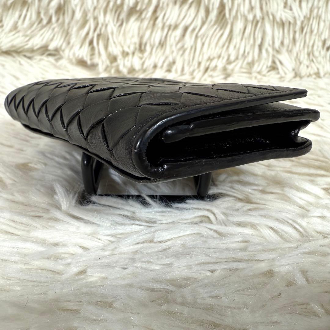 ボッテガヴェネタ名刺入れ マルチケース イントレチャート ブラック レザー