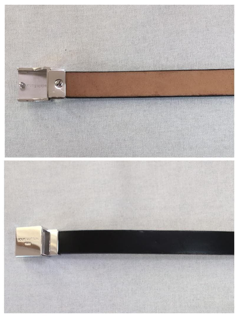 LOUIS VUITTON サンチュールキャレ 細身ベルト 65±5cm d43