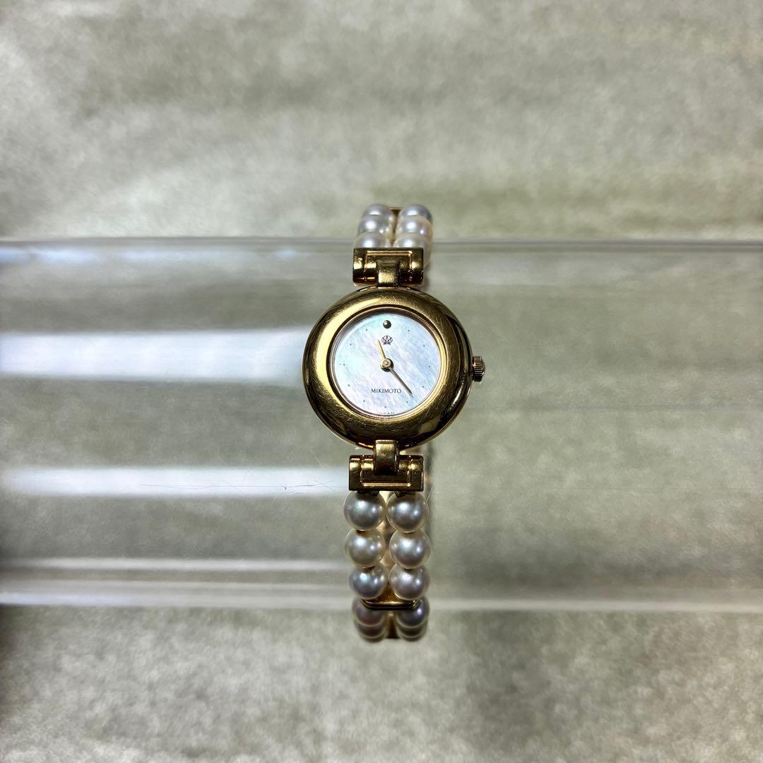 MIKIMOTO JAL パール 真珠 腕時計　電池交換済み