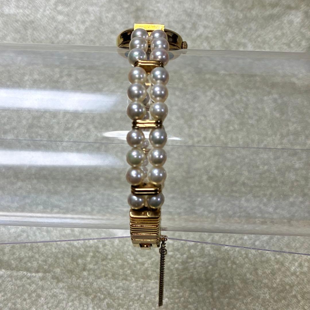 MIKIMOTO JAL パール 真珠 腕時計　電池交換済み
