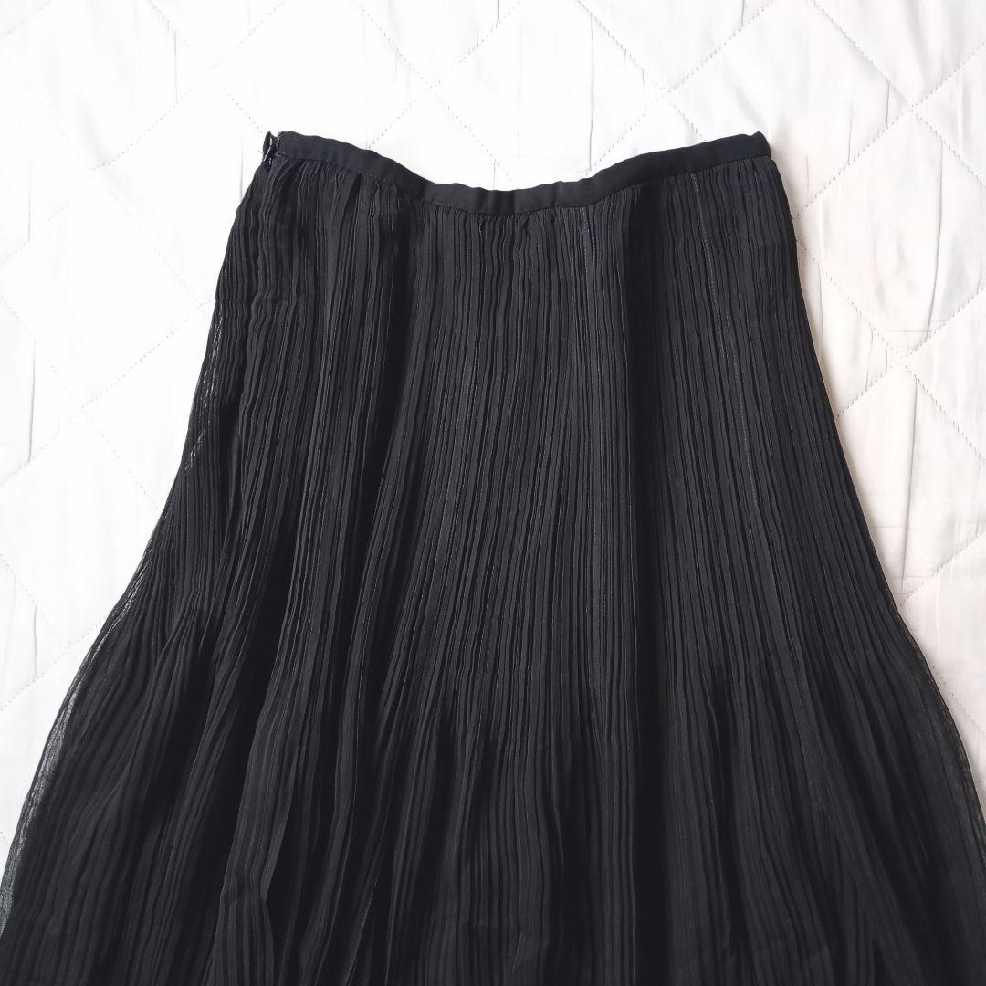 ISSEY MIYAKE　スカート　チュールプリーツ　マキシ丈　日本製　花びら