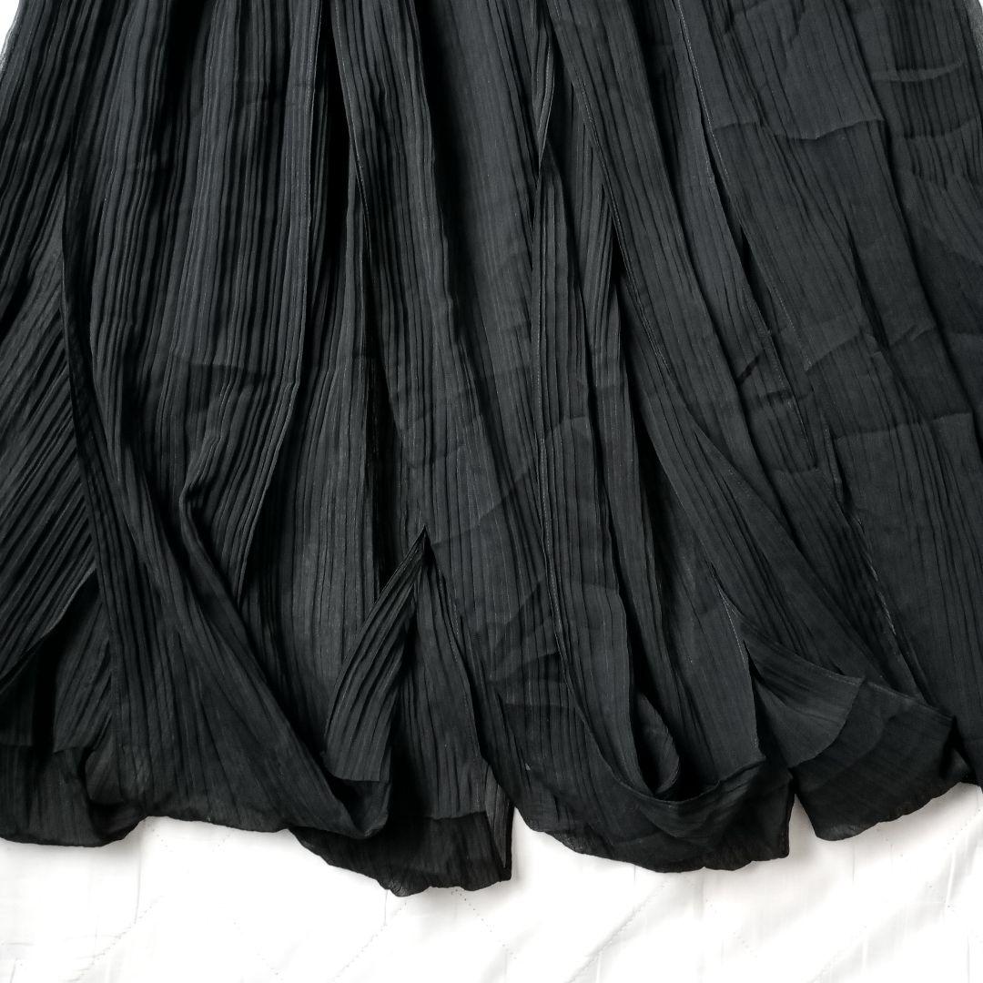 ISSEY MIYAKE　スカート　チュールプリーツ　マキシ丈　日本製　花びら