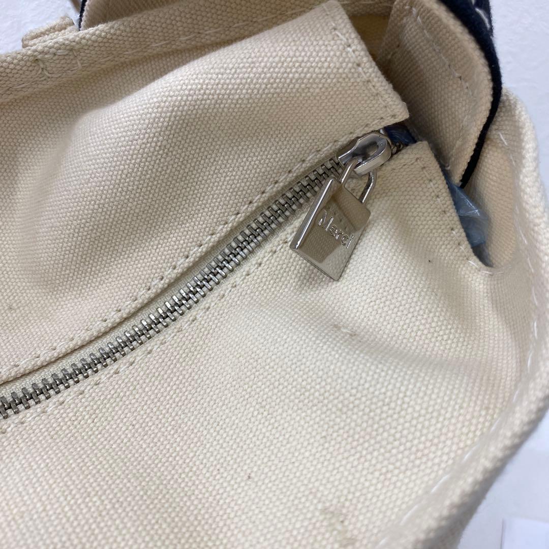 ◎193 merci メルシー　2way バッグ キャンバス　特大　大容量