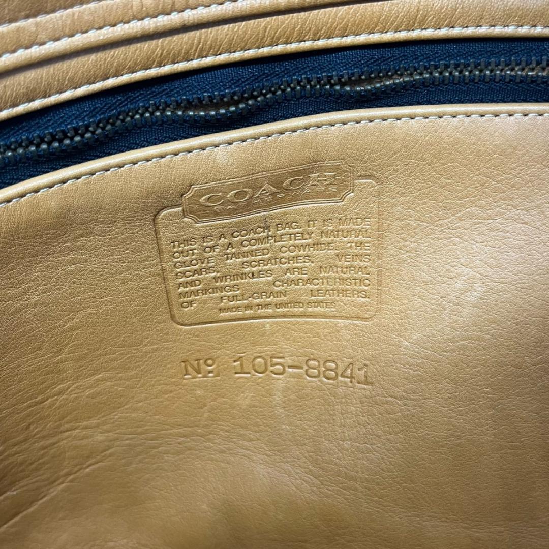 良品　coach オールドコーチ　トートバッグ　レザー　A4 肩掛け　ビジネス