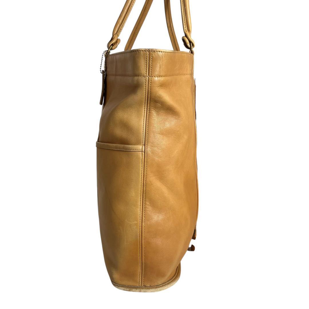 良品　coach オールドコーチ　トートバッグ　レザー　A4 肩掛け　ビジネス