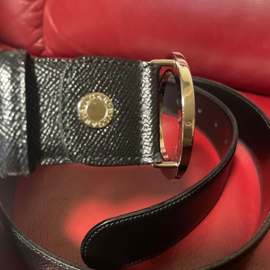 あれくさんどろすBVLGARI ブラック ベルト 110/44