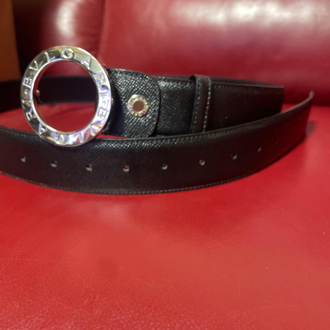 あれくさんどろすBVLGARI ブラック ベルト 110/44