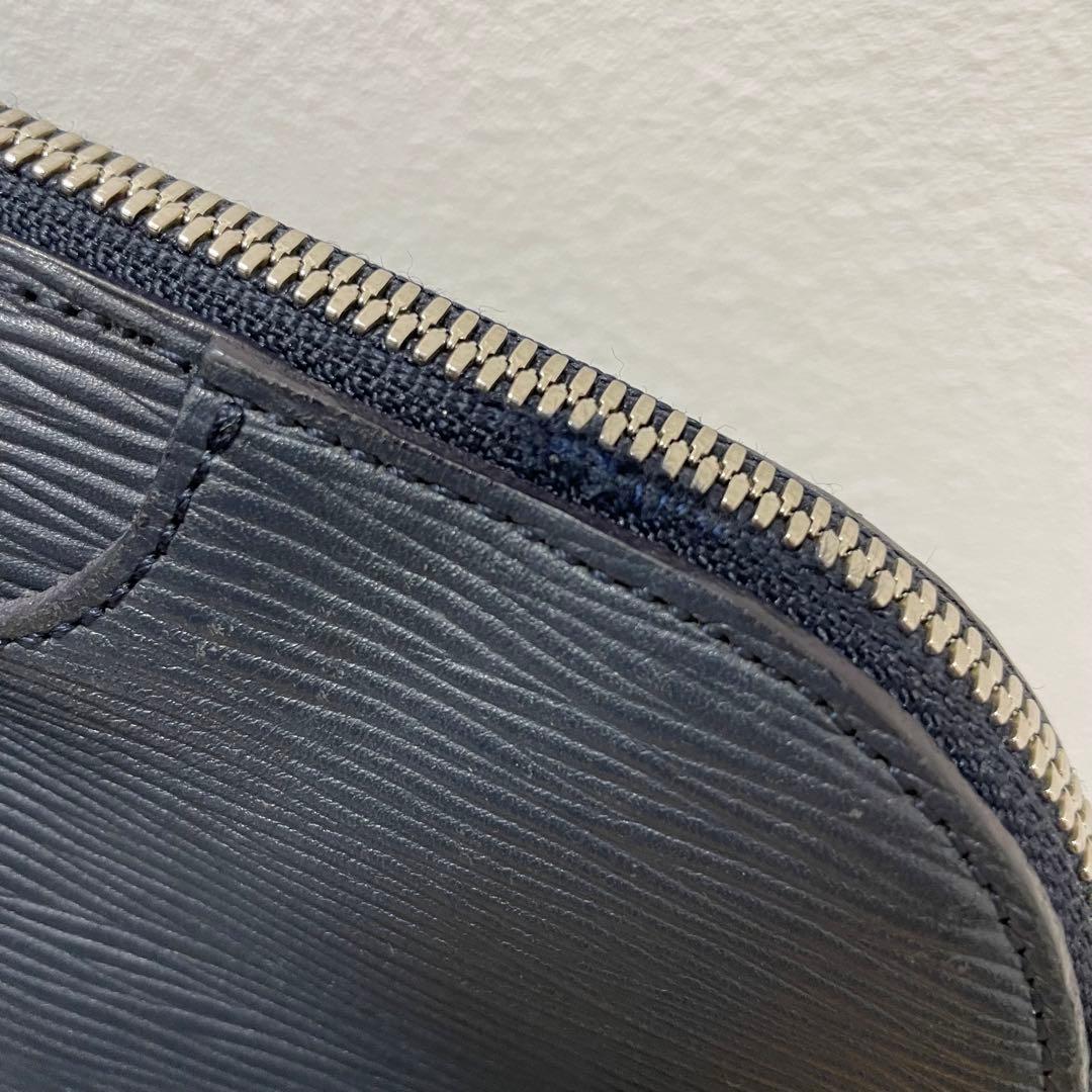 アニアリ　ビジネスバッグ　ブリースケース　レザー　ネイビー