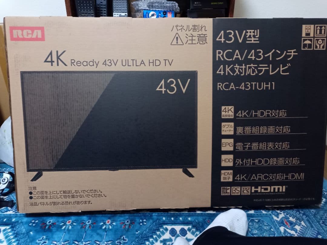 RCA 43V型 4K UHD テレビ RCA-43TUH1　未開封