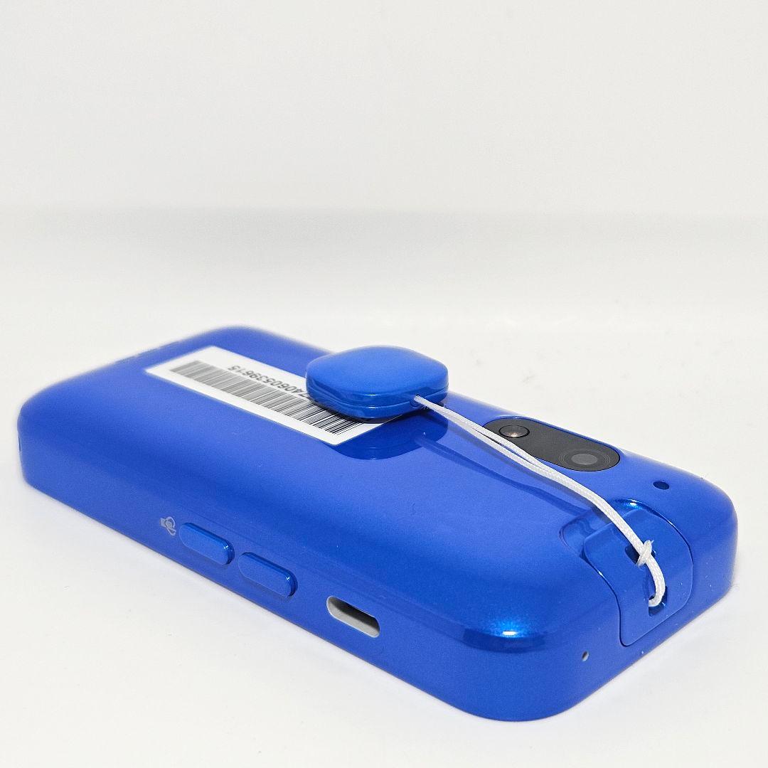 極美品 キッズフォン3 ブルー 青 説明書 ケース ストラップ