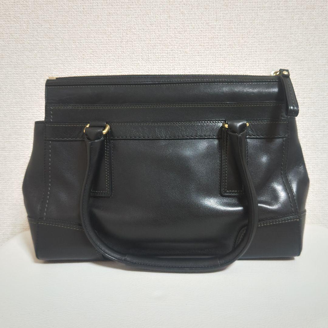 COACH ハンドバッグ　レザー　ブラック