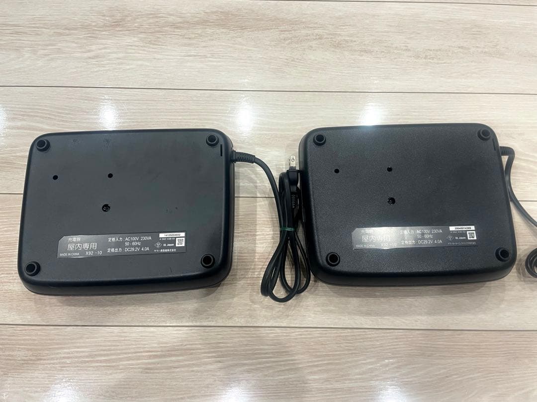 電動自転車　充電器　2つセット　X92-10×2