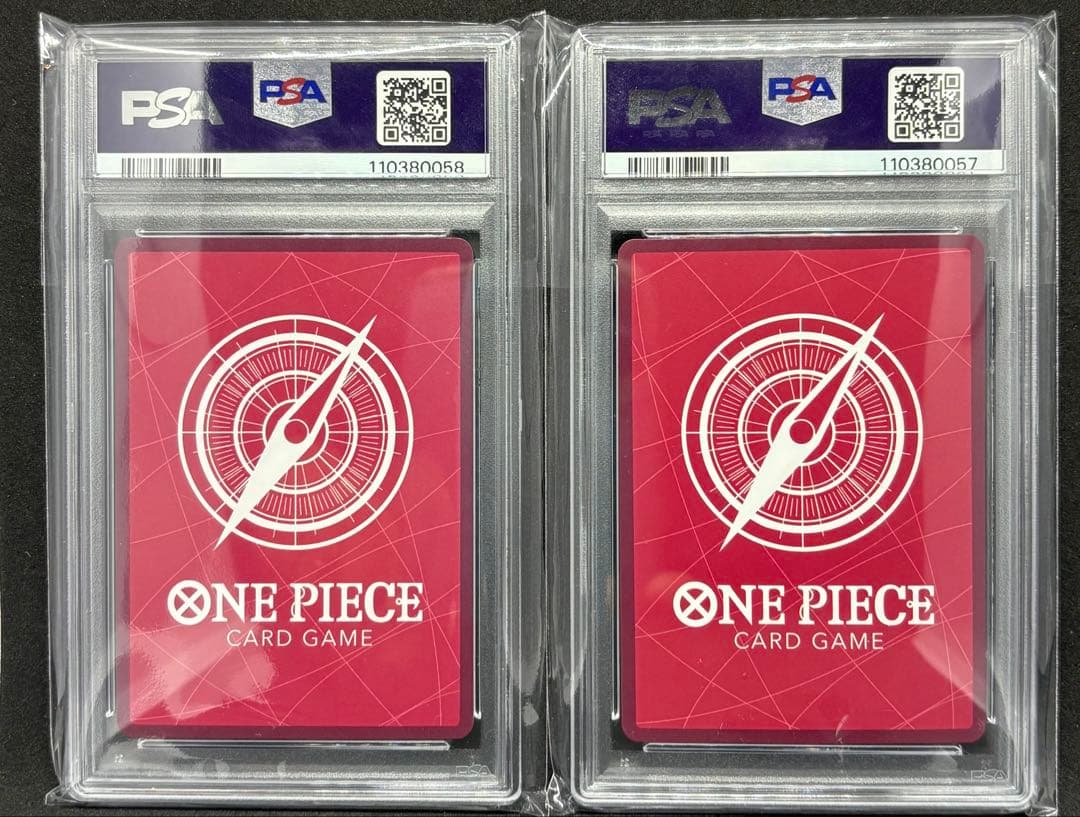 【PSA10】ワンピースカード ルフィ リーダーパラレル連番 ニカ 新たなる皇帝