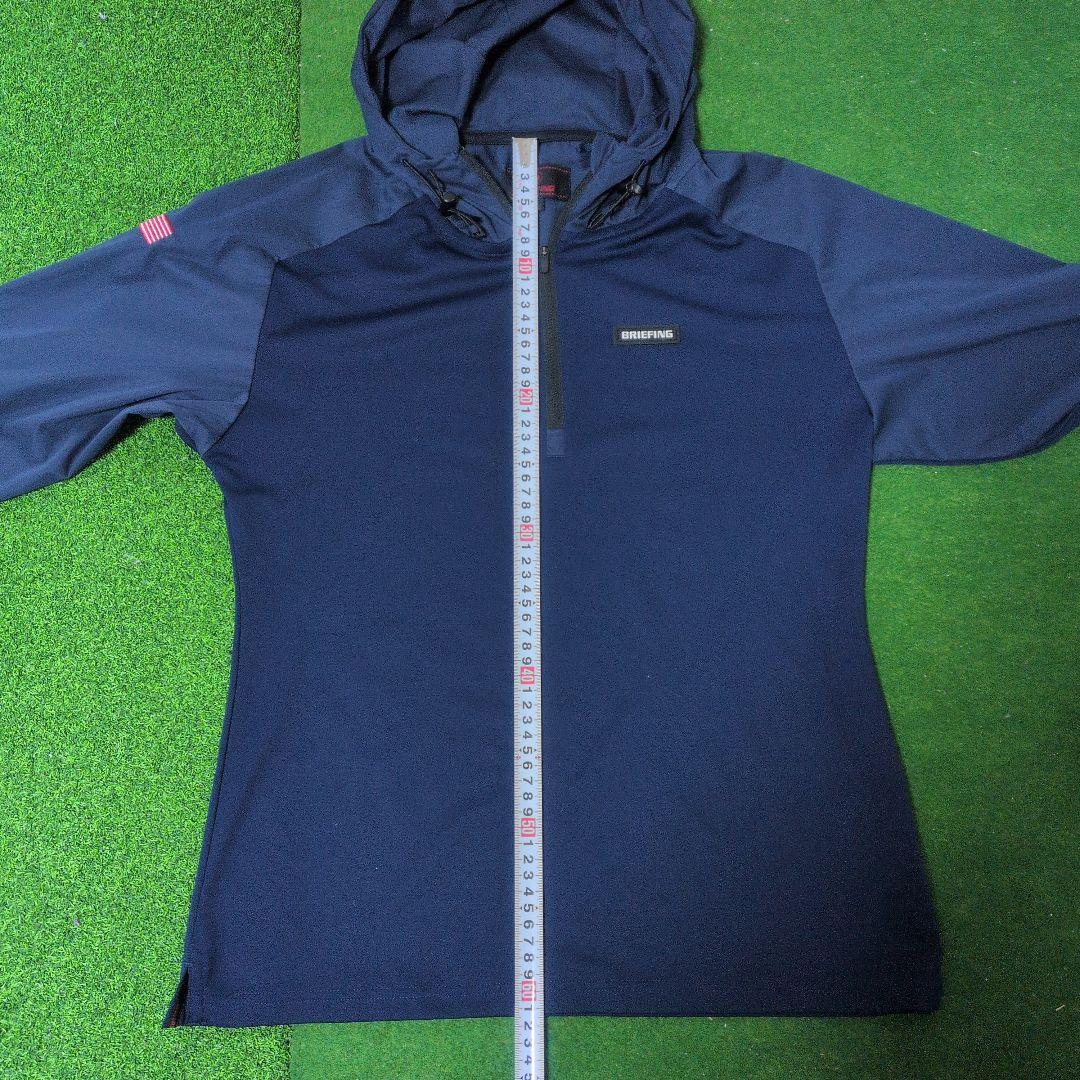 BRIEFING フード付きネイビー長袖ジャケット