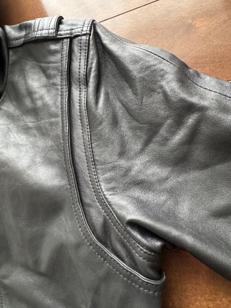 未使用品 HE A DL_INER フードレザー44 VANQUISH Y2K