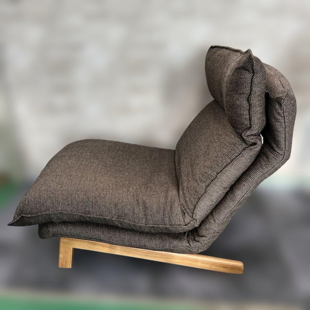 【美品】無印　ハイバックリクライニングソファ1シーター　ブラウン