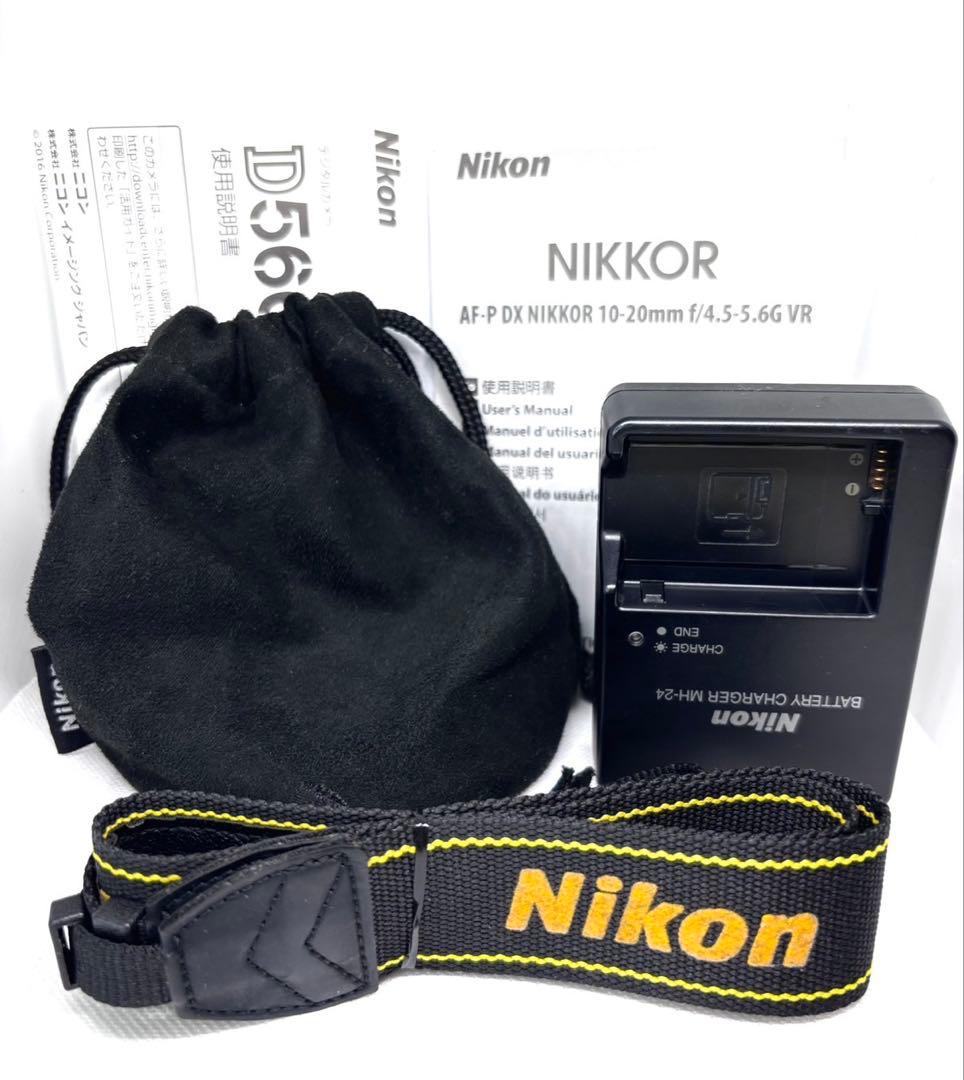 【ほぼ新品 外箱】ニコン Nikon D5600 広角ダブルキット　S6300回