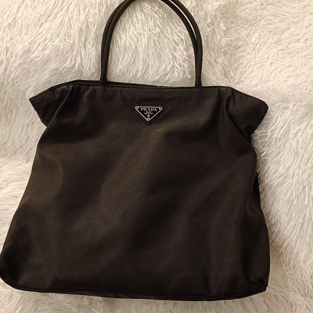 PRADA✨️　ハンドバック　黒　ブラック　三角ロゴ　ナイロン　テスート