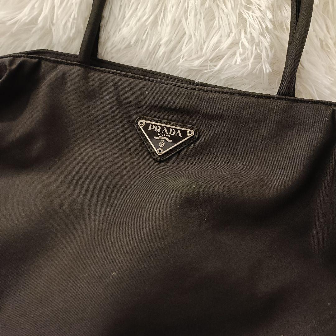 PRADA✨️　ハンドバック　黒　ブラック　三角ロゴ　ナイロン　テスート