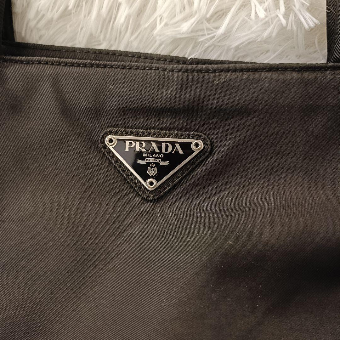 PRADA✨️　ハンドバック　黒　ブラック　三角ロゴ　ナイロン　テスート