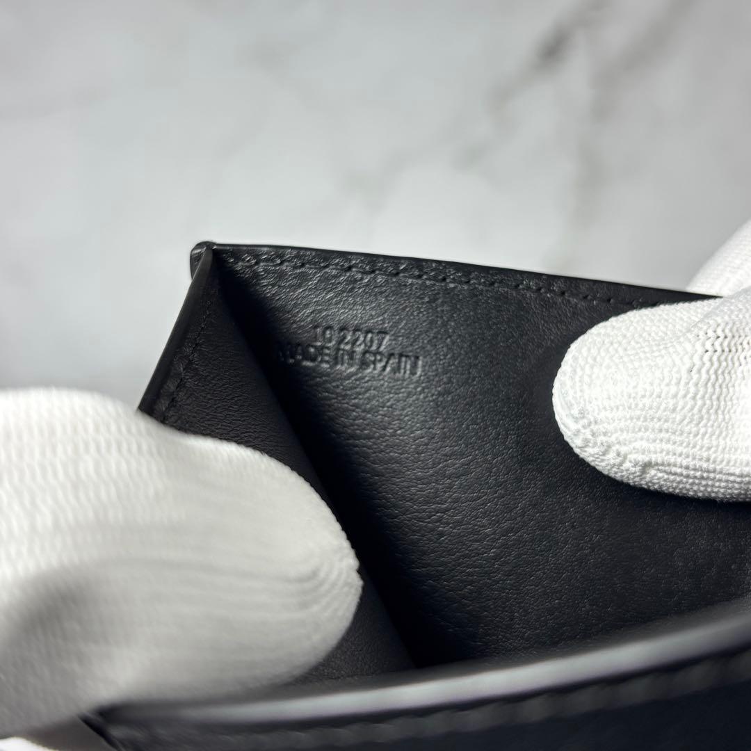 ロエベ　アナグラム　トライフォールドウォレット　Wホック　三つ折り　財布