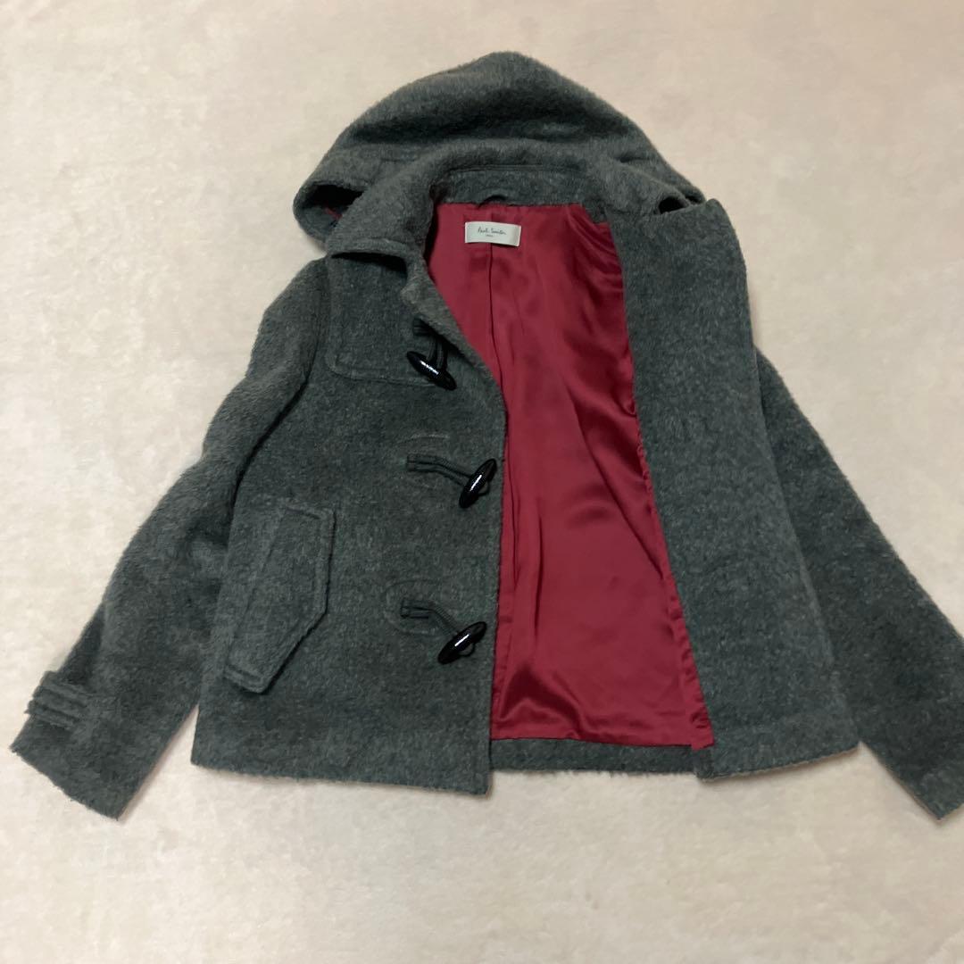 ポールスミスダッフルコートアルパカ混シャギーウールコート