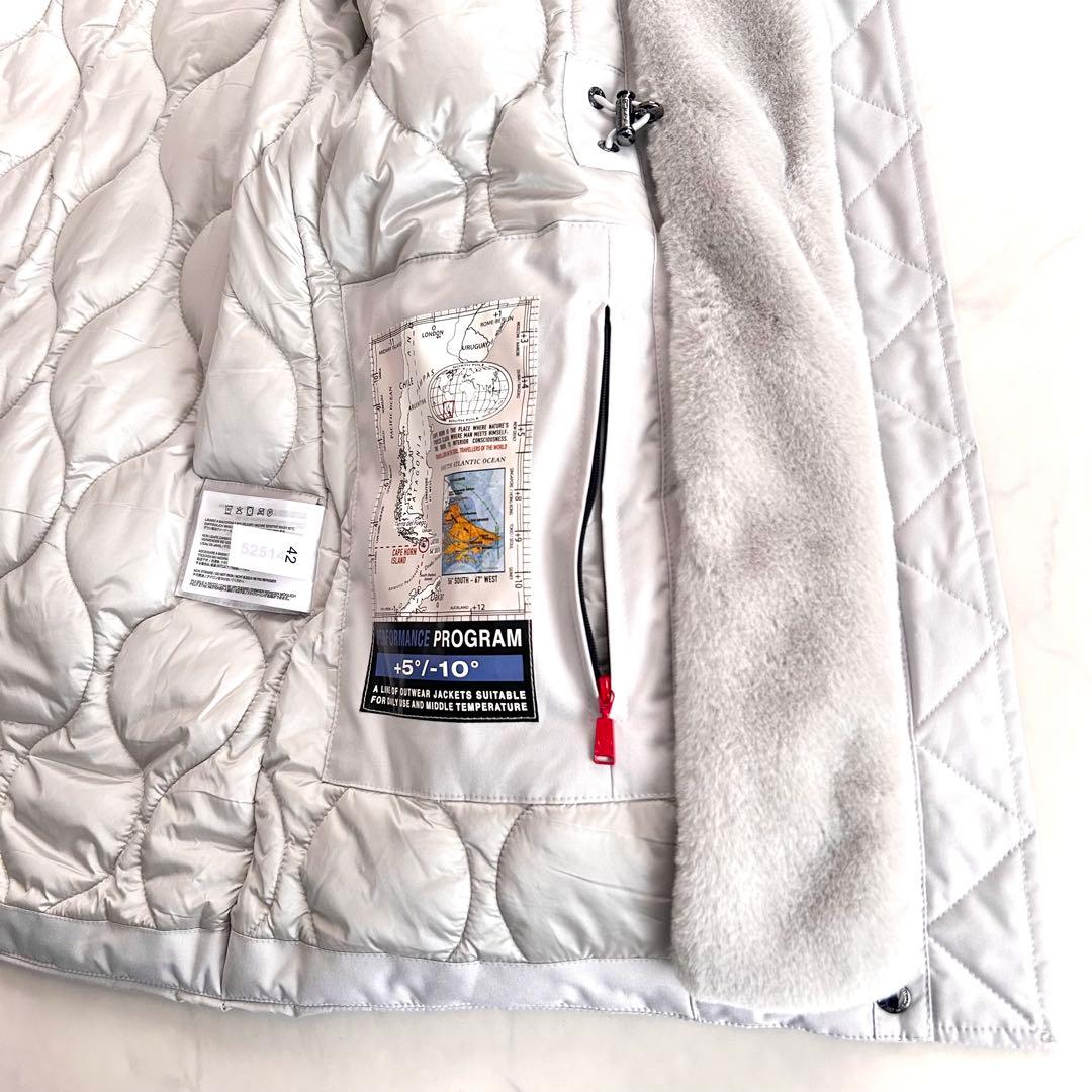 タグ付 ケープホーン エコダウンジャケット REMOTA ファー 42 グレー