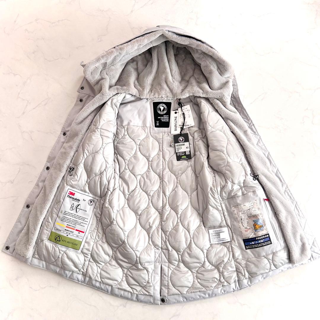 タグ付 ケープホーン エコダウンジャケット REMOTA ファー 42 グレー