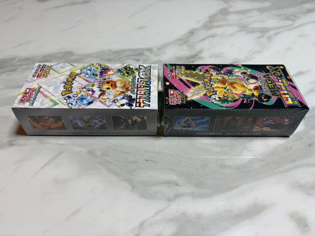 ポケモン MEGAドリームex & テラスタルフェスexシュリンク付き各1BOX