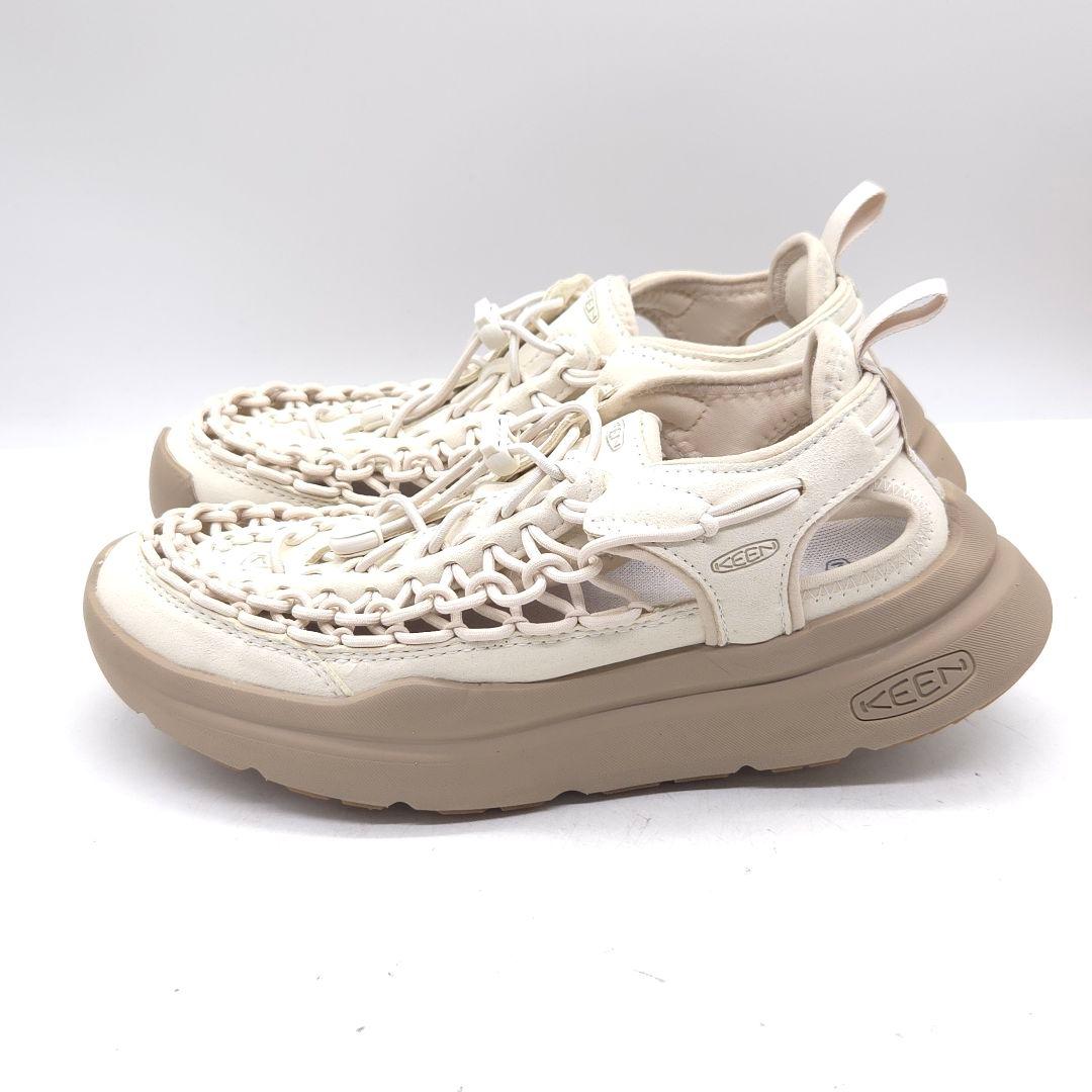 極美品 KEEN UNEEK WK キーン サンダル 25cm オフホワイト