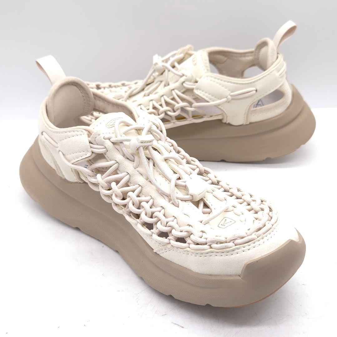 極美品 KEEN UNEEK WK キーン サンダル 25cm オフホワイト