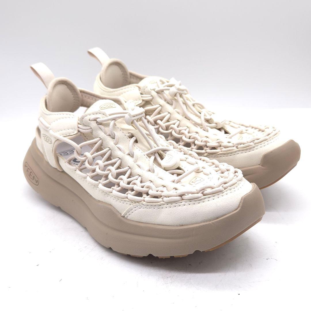 極美品 KEEN UNEEK WK キーン サンダル 25cm オフホワイト