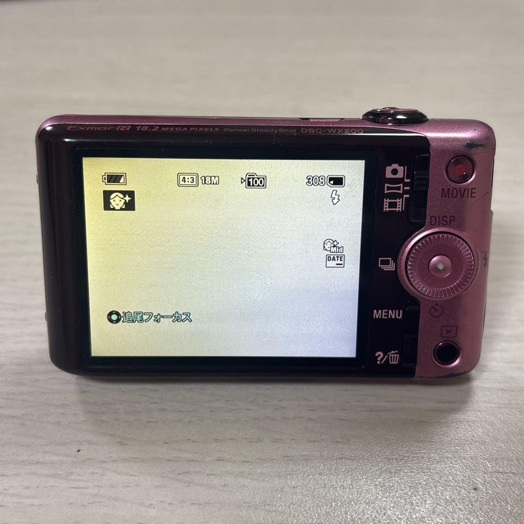 【動作確認済】Sony サイバーショットDSC-WX200 ピンク