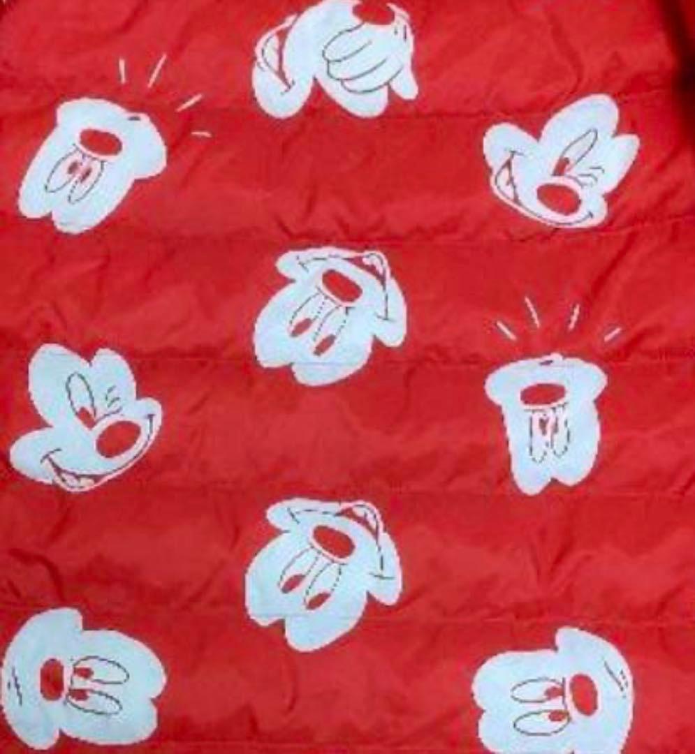 ユニクロ ウルトラライトダウン ディズニー ミッキー柄 UNIQLO 新品 赤